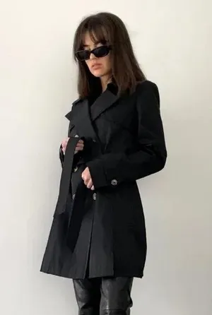 DKNY Abby Double Breasted Trench Coat thumbnail 1