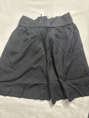 The Drop Black Satin Pull-On Elastic Waistband Drawstring Shorts thumbnail 2
