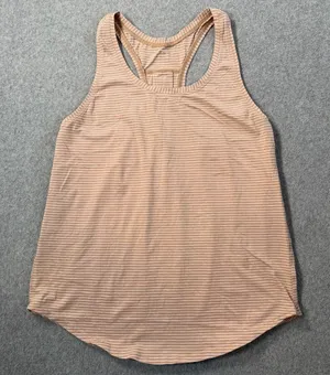 Lululemon Racerback Tank Top Women's Small Brown/White Active Gym No Size Tag thumbnail 1
