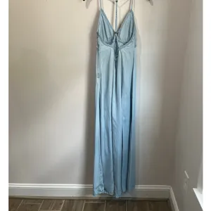 Guess‎ Blue Denim Maxi Dress Size XS Spaghetti Strap Summer Boho Festival thumbnail 3