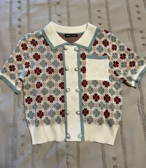 SheIn Short Sleeve Sweater thumbnail 1