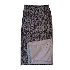 Brit‎ The Label Leopard Print Corset Top Midi Skirt 2 Piece Set Brown M thumbnail 7