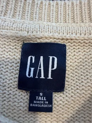 GAP Women’s Ivory Crewneck Sweater Size Small Tall - C1-351 thumbnail 5