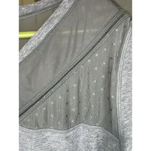 Lululemon Just Breathe Long Sleeve Top Women's Medium 10 Light Gray Athletic thumbnail 4