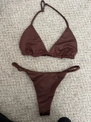 Outcast clothing brown mesh cover up thumbnail 5