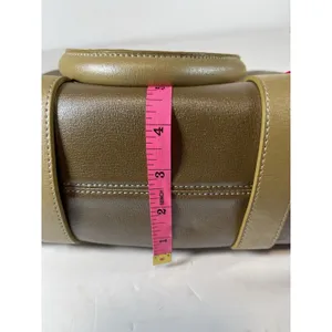 FZNzi Vintage Metallic Gold Satchel Handbag Studded Doctor Bag Top Handle Purse thumbnail 15