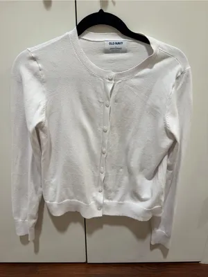 Old Navy White Cardigan Sweater thumbnail 3