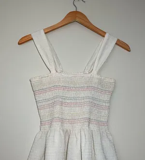 Madewell Rainbow Smocked Peplum Tank thumbnail 2