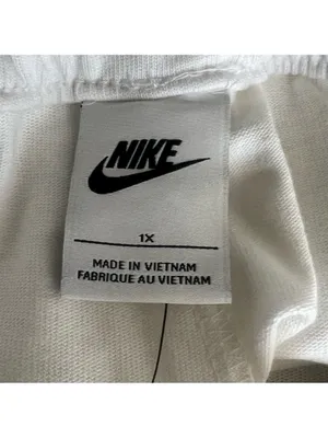 Nike NEW Women's Loose Fit High Rise White Jersey Plus Size Short Size 1X thumbnail 4