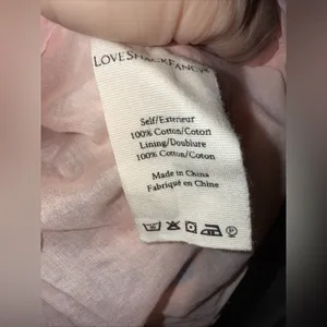 Love Shack Fancy Floral Cotton Corduroy‎ Peachy Mini Dress Size 10 thumbnail 4