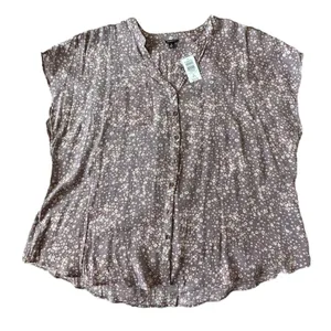 Torrid Purple Lindsay Button-Front Dolman Top Size 3 or 3X or 22-24 thumbnail 5