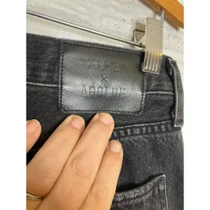 Talula‎ x AGOLDE taper jeans Womens 26 Black Excellent High Rise Button Fly thumbnail 8