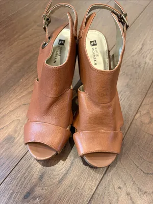 White Mountain Tan Open-Toe Chunky Heel Sandals Size 8.5 - C16-066 thumbnail 5