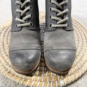 Sorel Women’s PDX Lexie Wedge Lace-Up Ankle Boots Bootie in Gray Quarry 10 thumbnail 4