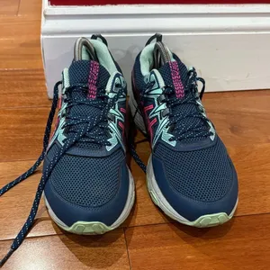 Asics Womens Gel Venture Blue Pink‎ Running Shoes Sneakers Size 10 thumbnail 1