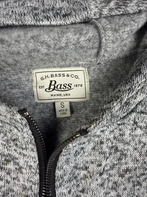 G.H. Bass & Co. Heather Gray Hooded Zip-Front Trench Coat thumbnail 2