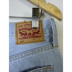Levi's Levi Strauss 501 Shorts High Rise Tattered Distressed 32 womens large NWT thumbnail 8