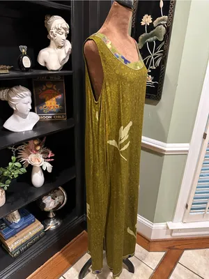 Mirror Image Olive Green Sleeveless Maxi Dress – Size Medium thumbnail 6