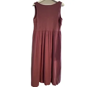 FRYE Women’s Maxi Dress Dusty Rose‎ Pink Mauve Size XL Sleeveless Button Front thumbnail 3