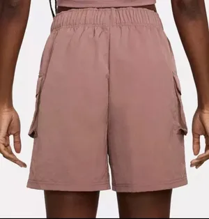 Nike Sportswear Essential Women's Woven High-Rise Cargo Shorts - Smokey Mauve XS thumbnail 5