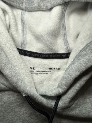 Under Armour Gray Cropped Hooded Pullover Size S thumbnail 2