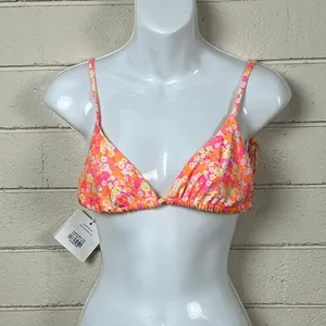 Kulani Kinis Floral Triangle Bikini Top size S NWT thumbnail 8