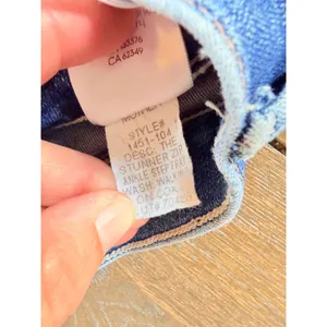 Mother The Stunner Zip‎ Ankle Step Fray Jeans Womens Blue Size 26 thumbnail 4