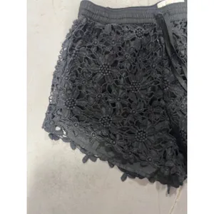 Abercrombie & Fitch Black Floral Crochet Lace Shorts Small thumbnail 4