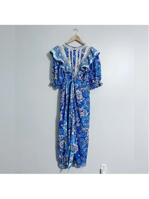 Farm Rio Full of Flowers Nantucket Hamptons Jumpsuit thumbnail 4
