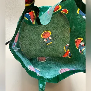 Vintage Rare Dick Bruna Miffy 1984 Meris Large Brigt Circular Lightweight Tote thumbnail 3