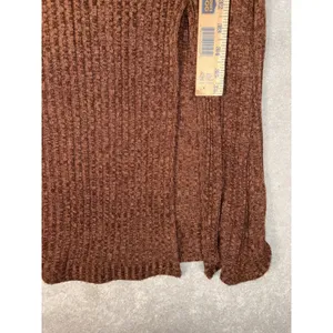 astr the label kylie dress brown ribbed midi slit nwt‎ small thumbnail 11