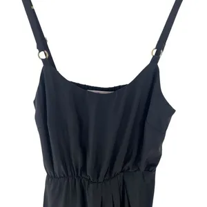 Amanda Uprichard Size‎ S Tulip Hem Mini Dress Black Silk Spaghetti Strap LBD thumbnail 5