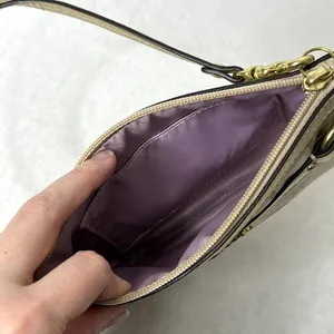 Coach Metallic Gold Logo Clutch Bag thumbnail 4