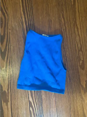 Blue Cotton On Top high neck cropped thumbnail 2