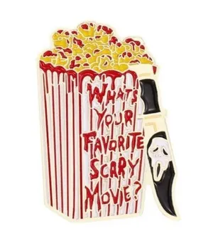 5/20$ Scream Ghost Face Ghostface Horror Kawaii Aesthetic Goth Enamel Pin thumbnail 1