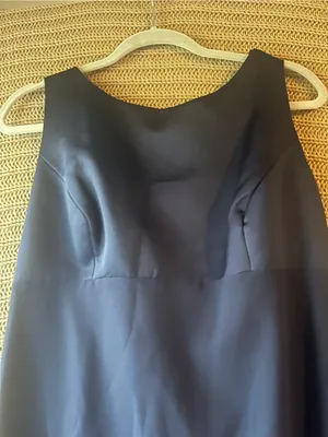 Alfred Angelo Navy Maxi Dress with Sleeveless Scoop Neck thumbnail 2