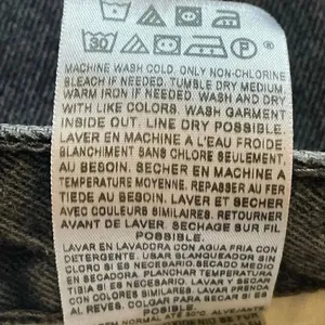Levi Strauss #505 Black Cotton Straight Fit Men’s Denim Jeans SZ 34 # 1339 thumbnail 10