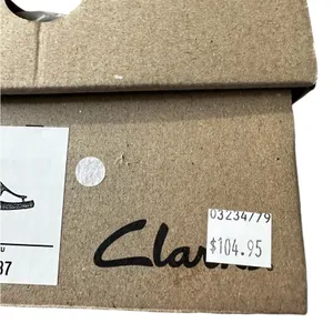 Clarks Elayne Step Patent Leather Sandal Womens Size 6 Black Slip On Comfort NEW thumbnail 8