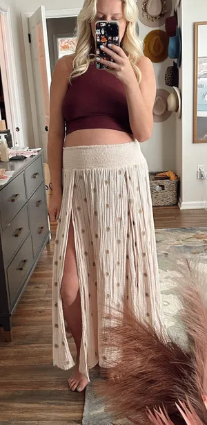 Free People Printed Skirt thumbnail 5