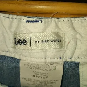 Lee 10P 30 At The Waist Cropped Capri Jeans Petite thumbnail 3