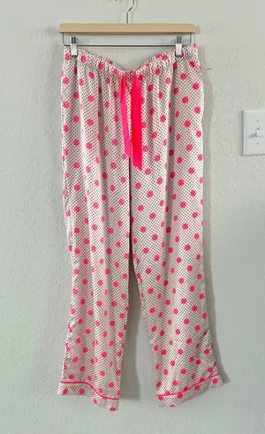 Victoria's Secret Satin Polka Dot Pajama Lounge Set thumbnail 7