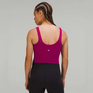 Lululemon Align Tank Top in Magenta Purple Size 6 Athleisure Buttery Soft Crop thumbnail 2