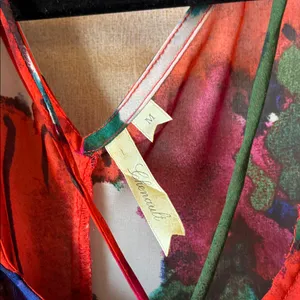FINAL MARKDOWN Chenault Multicolor Floral Ruffle Blouse medium thumbnail 3