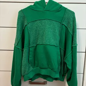 Aerie Green Sherpa Patchwork Hoodie thumbnail 2