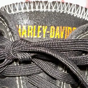 Harley Davidson Sneakers Womens 6.5 Black Orange Low Top Lace Up Casual Shoes‎ thumbnail 9