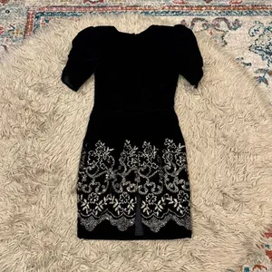Jessica McClintock Velvet 80s Gunnesax dress size 5-6 thumbnail 5