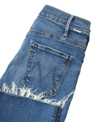 NWT Mother Hustler Ankle Fray in Healing Jar High Rise Boot Crop Stretch Jean 29 thumbnail 11