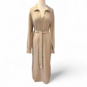Faherty Jackson Hudson Sweater Midi Dress Oatmeal Heather Size Large NWT thumbnail 3