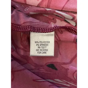 ELLE Dress Womens Medium Pink Floral Halter Maxi Jersey Sundress Casual Summer thumbnail 13