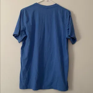 Bella Canvas Women’s Baseball Softball Blue Short Sleeve‎ Shirt Size Large thumbnail 4